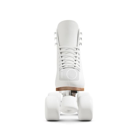 Photo for A blank Quad Roller Skate isolated on a white background - Royalty Free Image