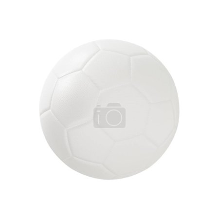 Foto de Un fondo blanco con una imagen de pelota de fútbol aislada - Imagen libre de derechos