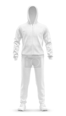 Téléchargez les photos : Un mannequin avec un vêtement Sport Porter isolé sur un fond blanc - en image libre de droit