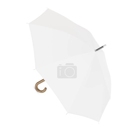 Photo for A white Umbrella isolated on a white background - Royalty Free Image