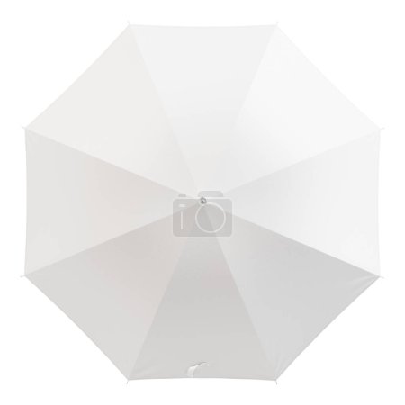 Téléchargez les photos : Un parapluie blanc isolé sur un fond blanc - en image libre de droit