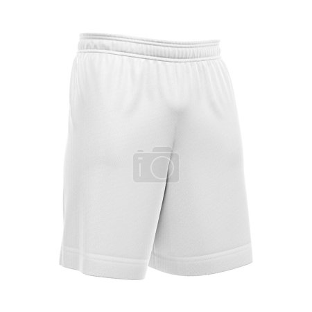 Photo for A white soccer shorts image isolated on a white background - Royalty Free Image