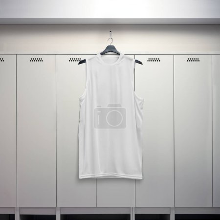 Foto de Una camiseta blanca de béisbol imagen aislada sobre un fondo - Imagen libre de derechos