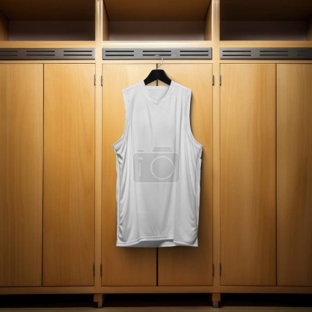 Téléchargez les photos : Une image de maillot de baseball blanc isolé sur un fond - en image libre de droit
