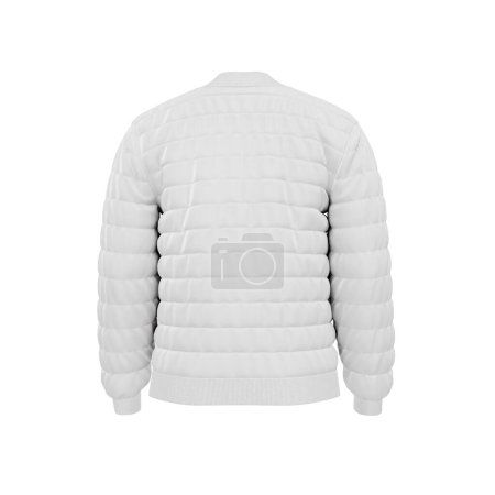 Photo for A Down Bomber Jacket image isolated on a white background - Royalty Free Image