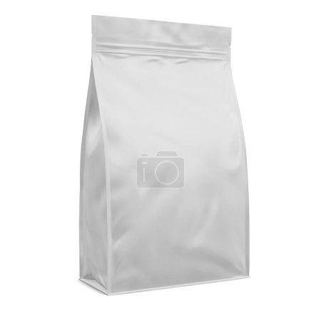 Photo for A image of a white food bag isolated on a white background - Royalty Free Image