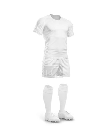 Téléchargez les photos : Une image d'un uniforme de rugby isolé sur fond blanc - en image libre de droit
