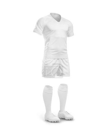 Foto de Una imagen de un uniforme de rugby aislado sobre un fondo blanco - Imagen libre de derechos