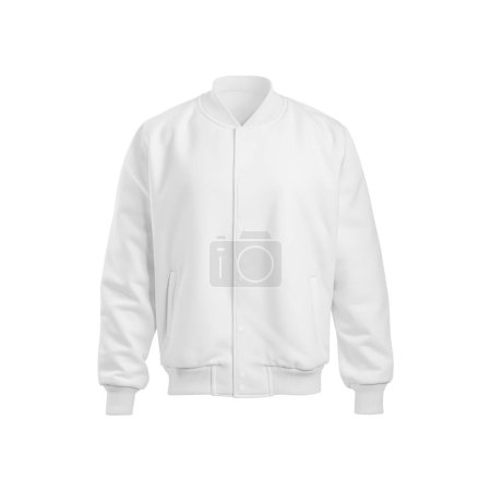 Photo for An image of a varsity jacket isolated on a whit background - Royalty Free Image