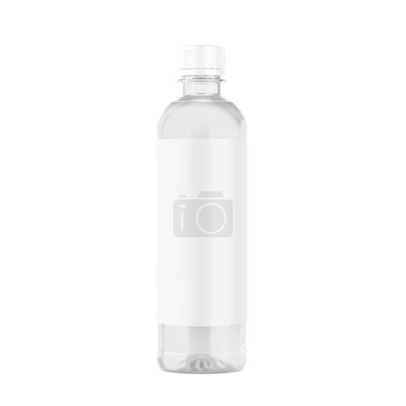Téléchargez les photos : Une image d'une bouteille d'eau PET isolée sur un fond blanc - en image libre de droit