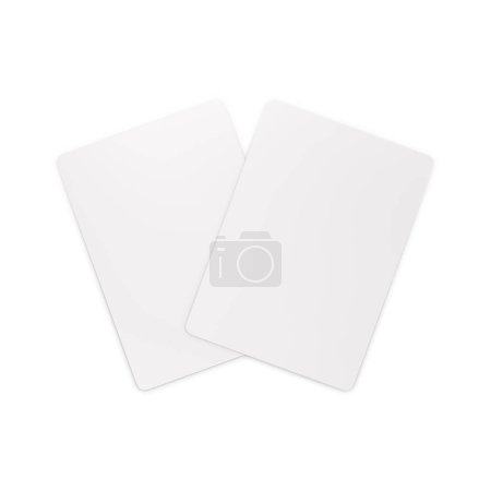 Foto de Una imagen de cartas aisladas sobre un fondo blanco - Imagen libre de derechos