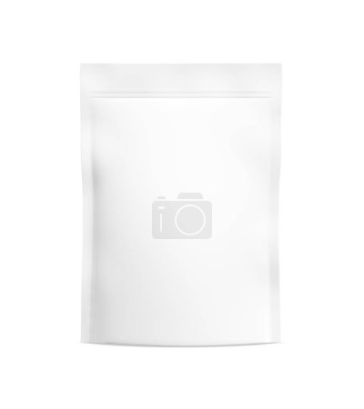 Photo for An image of a White Pouch isolated on a white background - Royalty Free Image