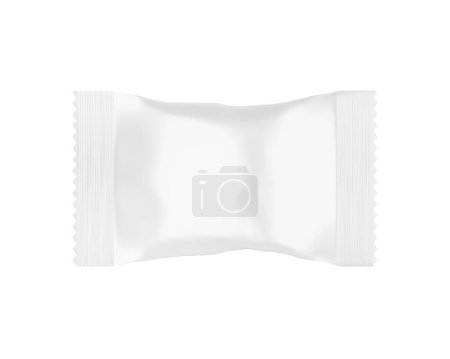 Photo for An image of a White Candy Package isolated on a white background - Royalty Free Image