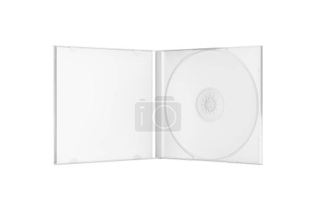 Foto de Imagen de una caja de CD aislada sobre un fondo blanco - Imagen libre de derechos