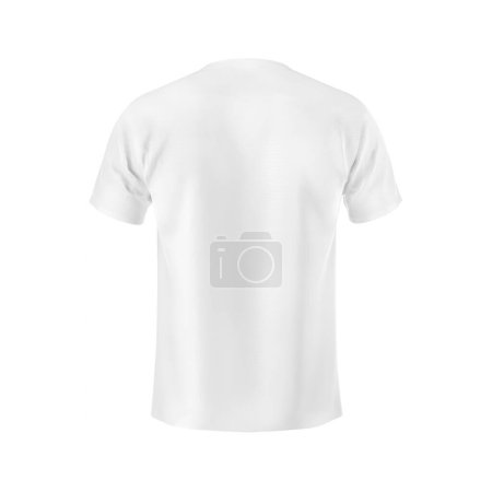 Téléchargez les photos : Une image d'un maillot de foot blanc isolé sur fond blanc - en image libre de droit