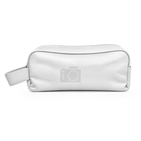 Una imagen de una bolsa cosmética aislada sobre un fondo blanco