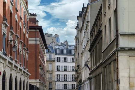 Paris, schöne Gebäude, im Marais, im historischen Zentrum