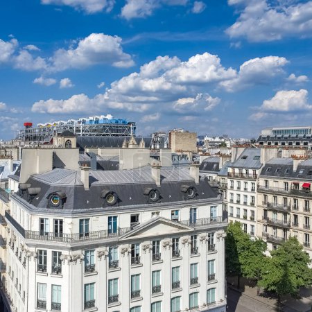 Photo for Paris, buildings in the Marais, in the center,rue de Rivoli - Royalty Free Image