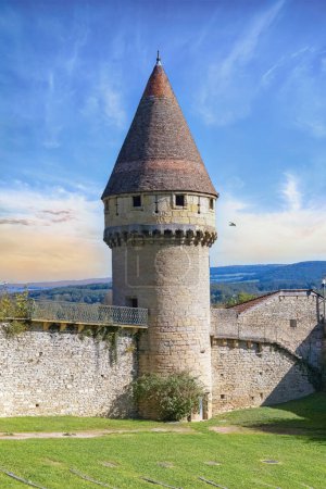 Téléchargez les photos : Abbaye de Cluny, parc des remparts, monastère médiéval de Bourgogne, France - en image libre de droit