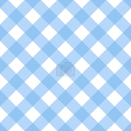 Illustration for Seamless Blue Picnic Tablecloth Background - Royalty Free Image