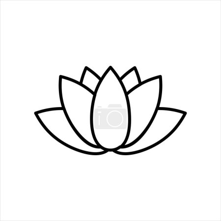 Illustration for Lotus flower icon vector illustration design - Royalty Free Image