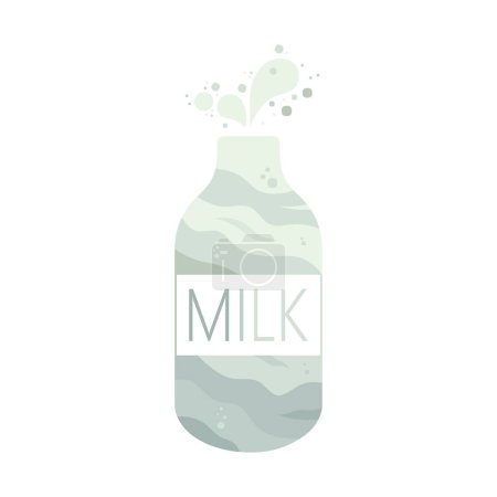 Téléchargez les illustrations : Icône vectorielle bouteille de lait - en licence libre de droit
