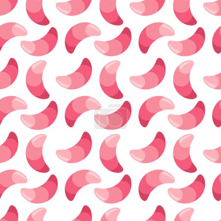 Illustration for Seamless Candy Cane Color Candy Pattern - Royalty Free Image