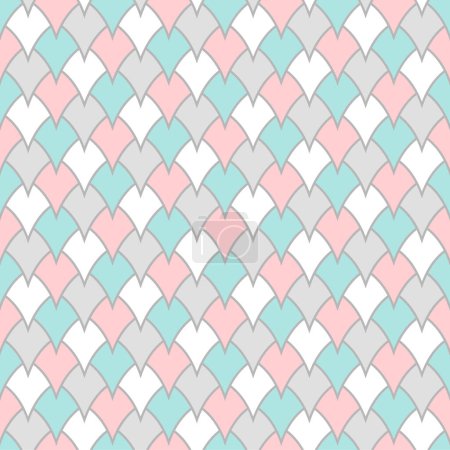 Illustration for Abstract Armor Seamless Pattern Vector - Royalty Free Image