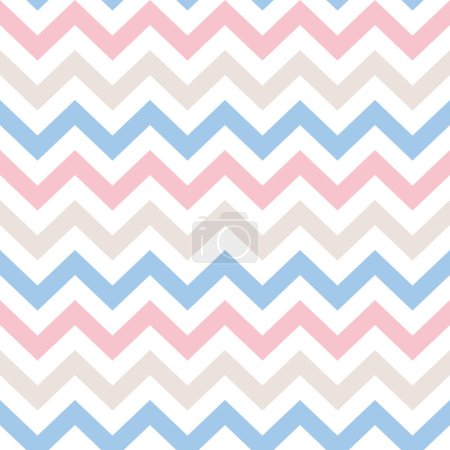 Illustration for Seamless Chevron Zigzag Pattern Vector - Royalty Free Image