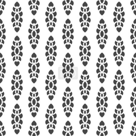 Illustration for Abstract Seamless Pattern with Heart - Royalty Free Image