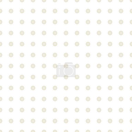 Illustration for Nautical Seamless Vector Pattern - Royalty Free Image