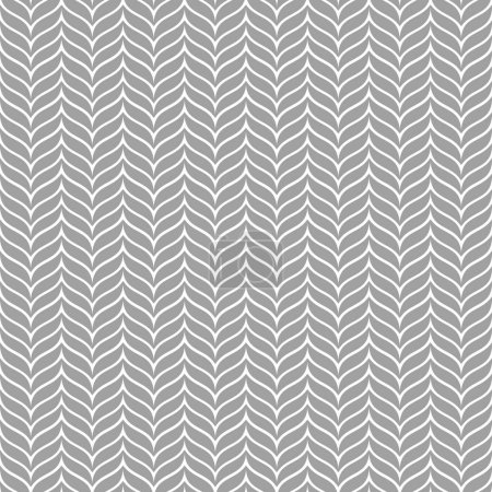 Téléchargez les illustrations : Vecteur de motif Chevron Zigzag gris sans couture - en licence libre de droit