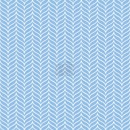 Téléchargez les illustrations : Vecteur de motif Chevron Zigzag bleu sans couture - en licence libre de droit