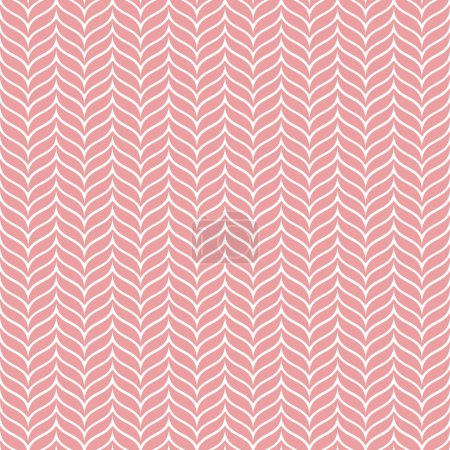 Illustration for Seamless Pink Chevron Zigzag Pattern Vector - Royalty Free Image