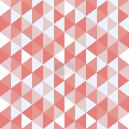 Illustration for Colorful Triangle Seamless Vector Pattern Background - Royalty Free Image