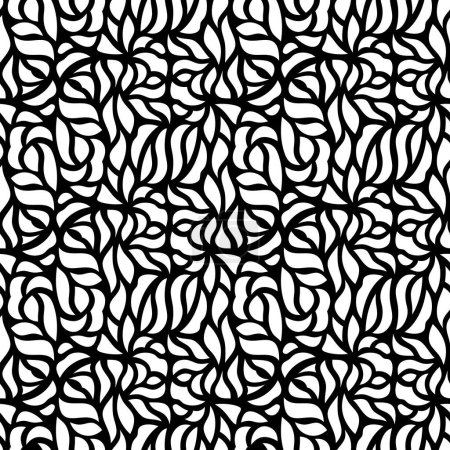 Illustration for Abstract Seamless Repeat Floral Pattern - Royalty Free Image