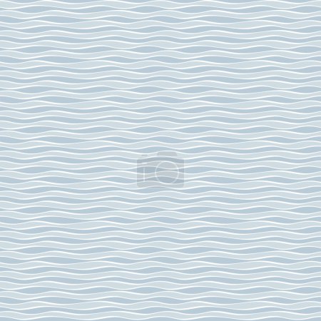Ilustración de Inconsútil patrón ondulado de agua abstracta - Imagen libre de derechos