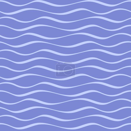 Ilustración de Patrón de ondas abstractas sin costura - Imagen libre de derechos