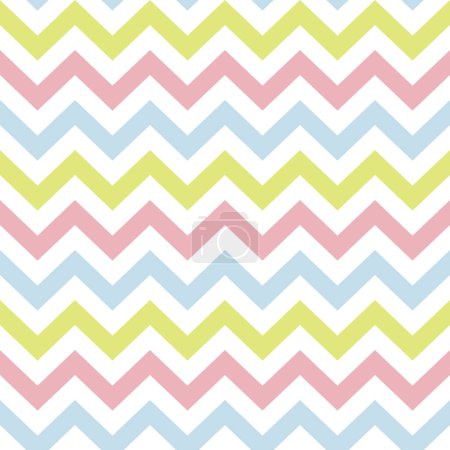 Illustration for Seamless Chevron Zigzag Pattern Vector - Royalty Free Image