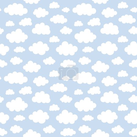 Ilustración de Cloud Seamless Pattern, ilustración de vectores - Imagen libre de derechos