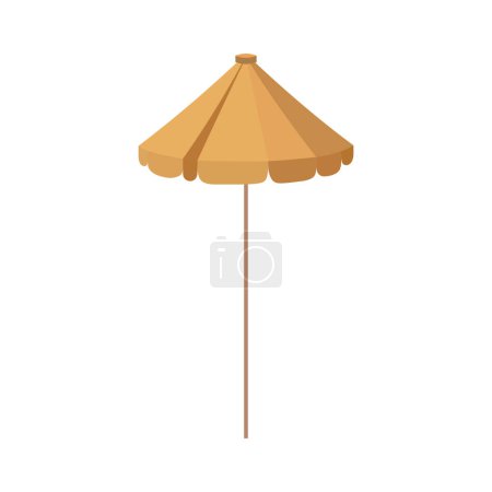 Illustration for Umbrella beach isolated icon - Royalty Free Image