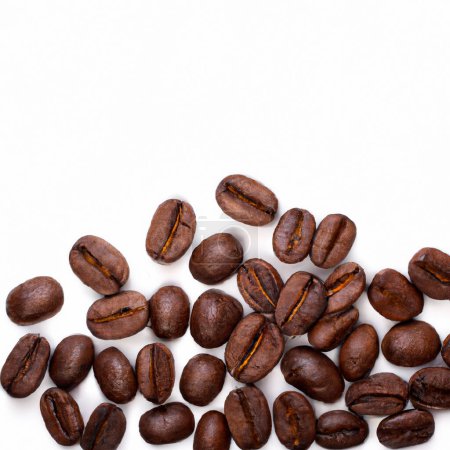 Photo for Coffee beans isolated on white background - Royalty Free Image