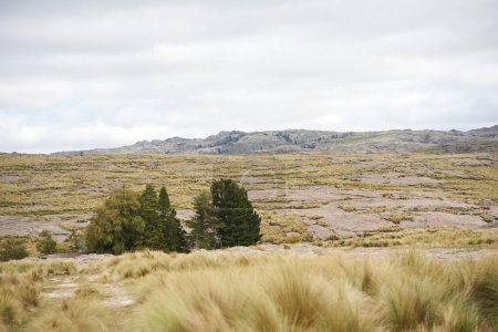 Foto de Paisaje en Los Gigantes, un macizo de montaña que pertenece a la zona norte de las Sierras Grandes, un destino turístico para senderismo, trekking, en Córdoba, Argentina - Imagen libre de derechos