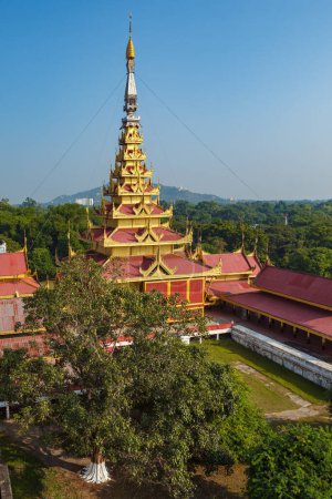 Photo for The royal palace of Mandalay in Myanmar - Royalty Free Image