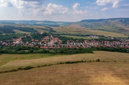 Photo for The fortified church and village of Viscri in Romania - Royalty Free Image
