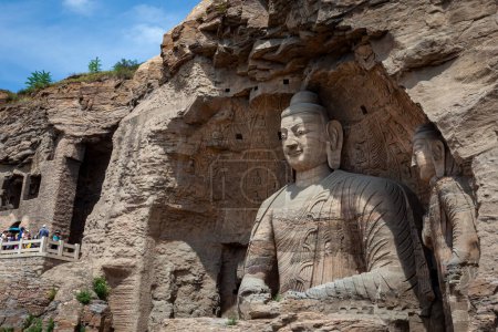 Téléchargez les photos : Les Bouddhas de Yungang Grottoes en Chine - en image libre de droit