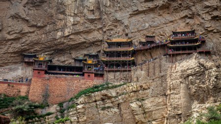 Téléchargez les photos : Le monastère de Xuankong Si en Chine - en image libre de droit