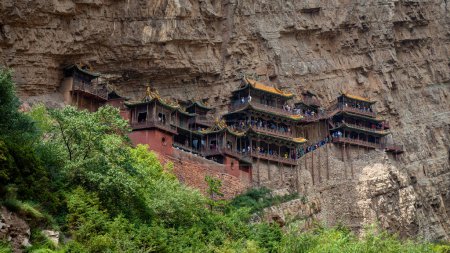 Téléchargez les photos : Le monastère de Xuankong Si en Chine - en image libre de droit
