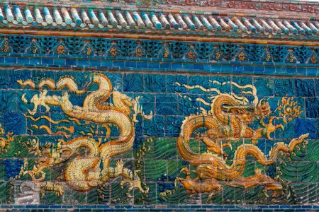 Téléchargez les photos : Les neuf murs du dragon de Pingyao en Chine - en image libre de droit
