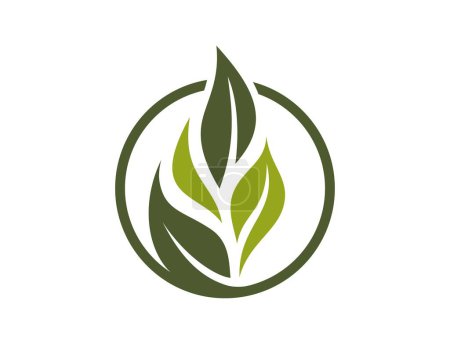 Ilustración de Icono orgánico. eco, planta, primavera y símbolo floral. ilustración vectorial aislada en diseño plano - Imagen libre de derechos